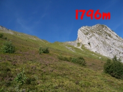 1796m - 800m de dénivellé